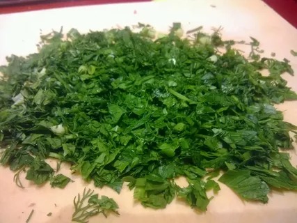 سبزی آش کلم قمری آماده مصرف با عطر طبیعی و دلپذیر